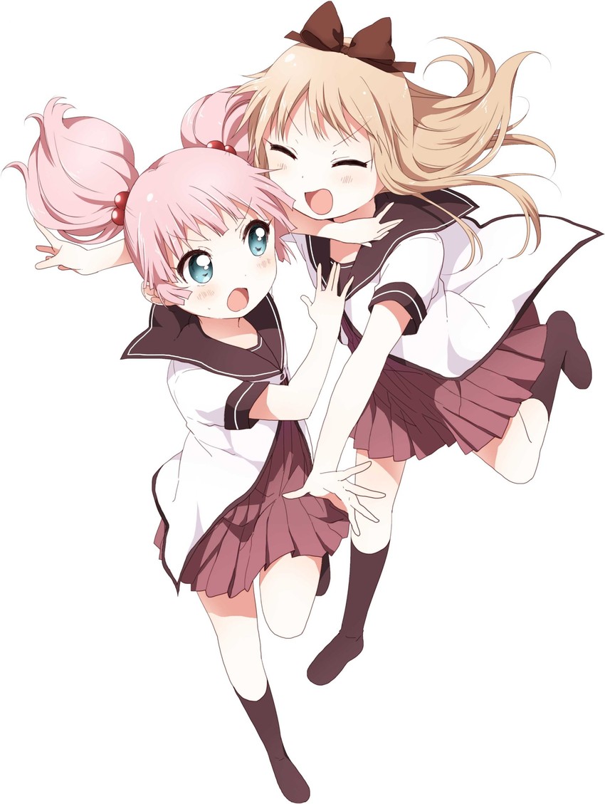 toshinou kyouko and yoshikawa chinatsu (yuruyuri) drawn by namori