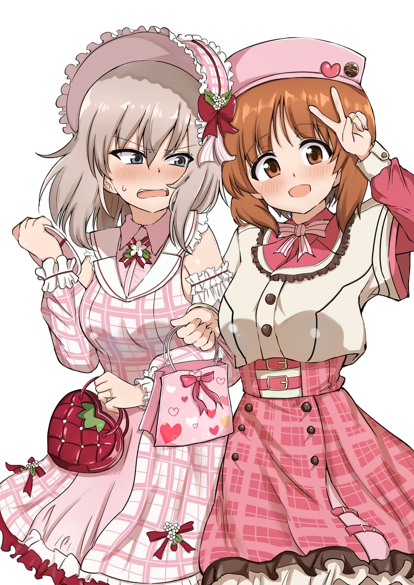 nishizumi miho and itsumi erika (girls und panzer) drawn by chaarai