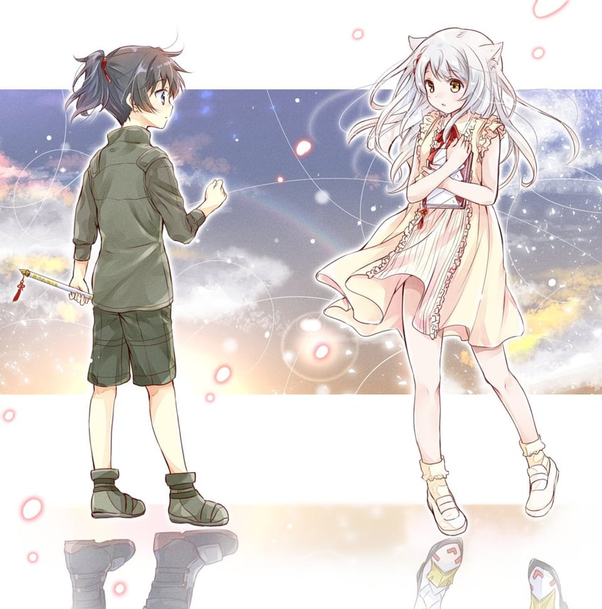 mio and noah (xenoblade chronicles and 1 more) drawn by ui_frara