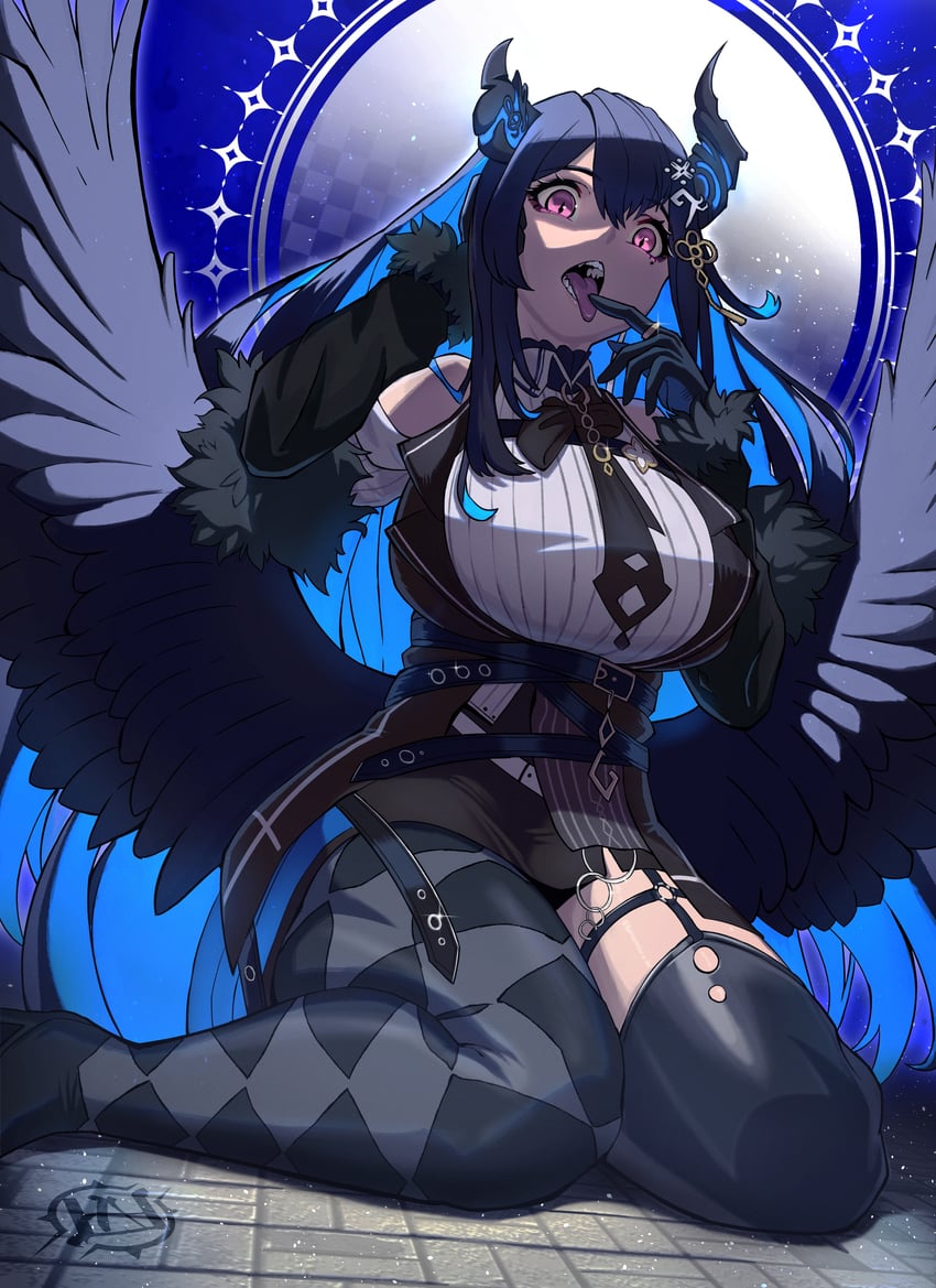 nerissa ravencroft (hololive and 1 more) drawn by hiroarchus