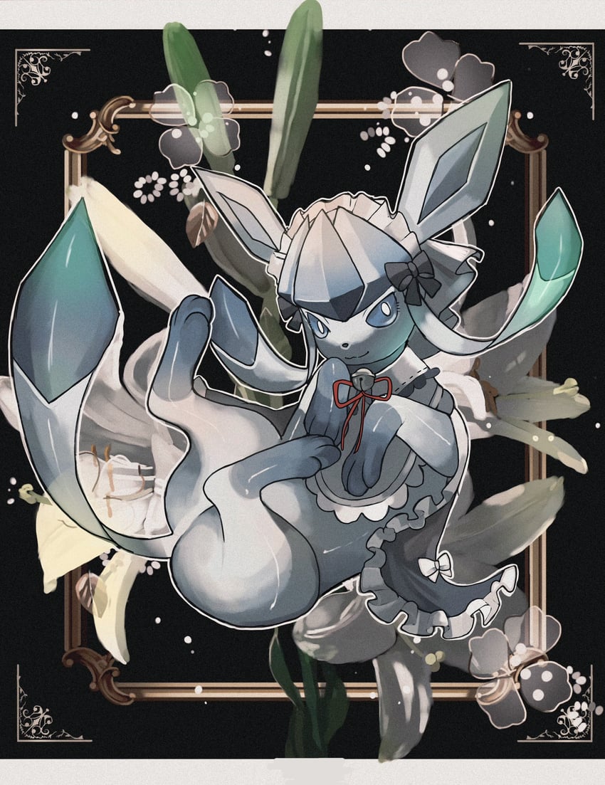 glaceon (pokemon and 1 more) drawn by reo_(mmocc123)