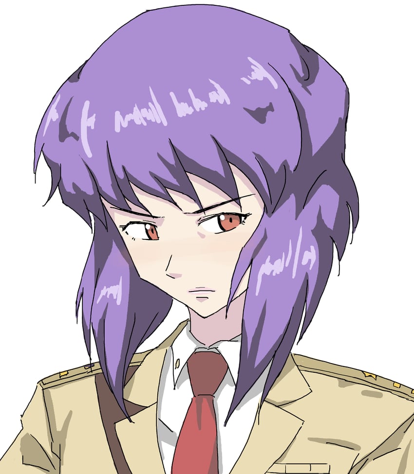 kusanagi motoko (ghost in the shell) drawn by gachi_(aikatsu_onsen)