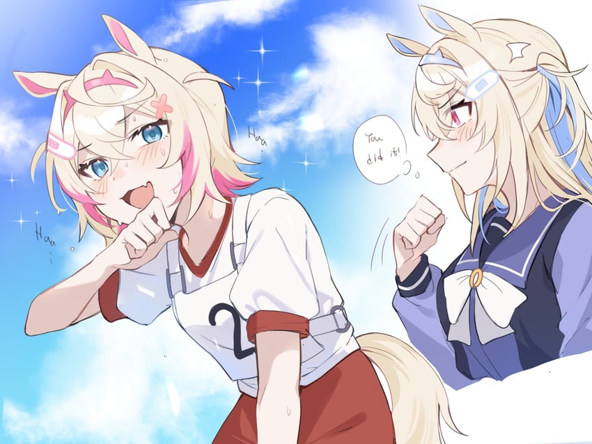 fuwawa abyssgard and mococo abyssgard (hololive and 2 more) drawn by alonekm