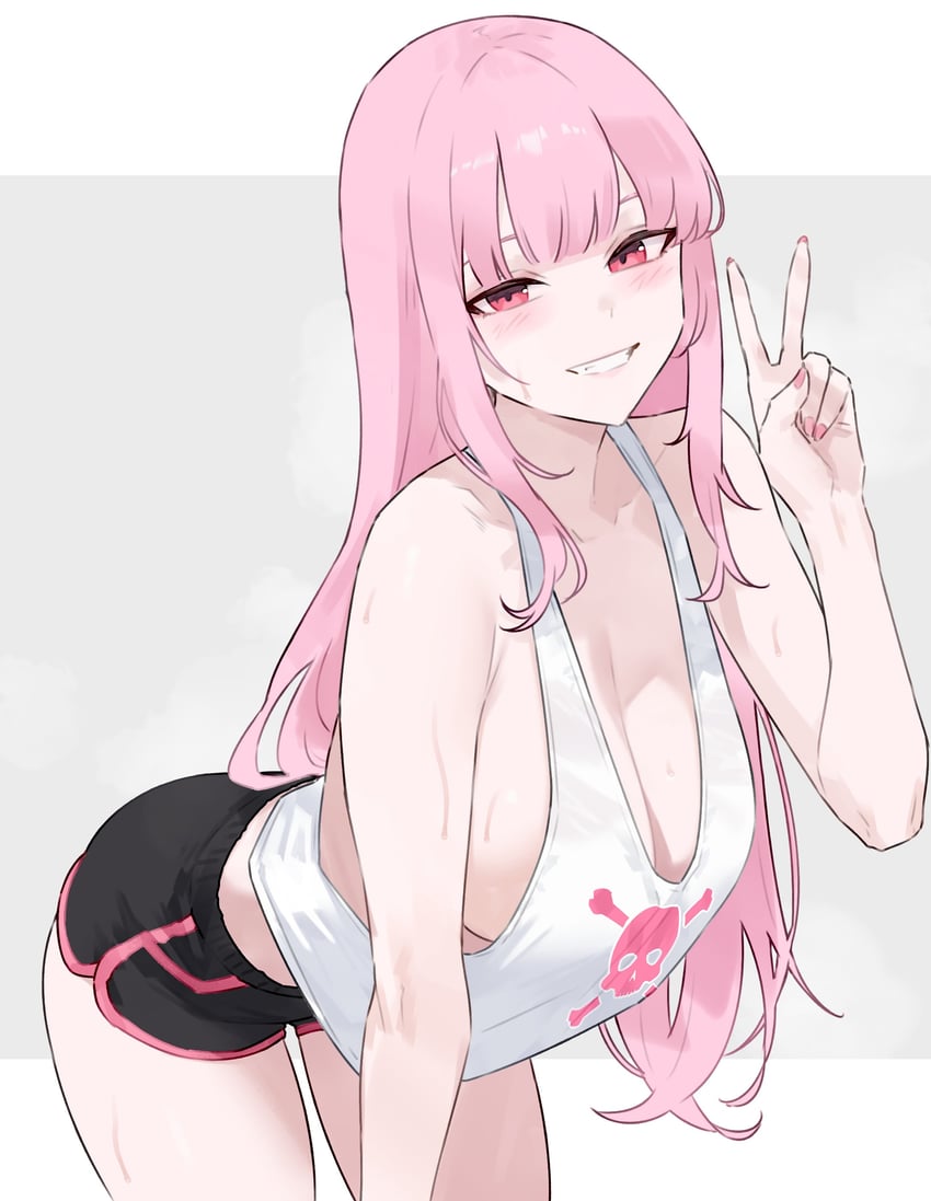 mori calliope (hololive and 1 more) drawn by bluefield