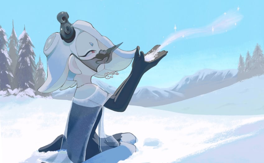 shiver (splatoon and 1 more) drawn by nyu_mame