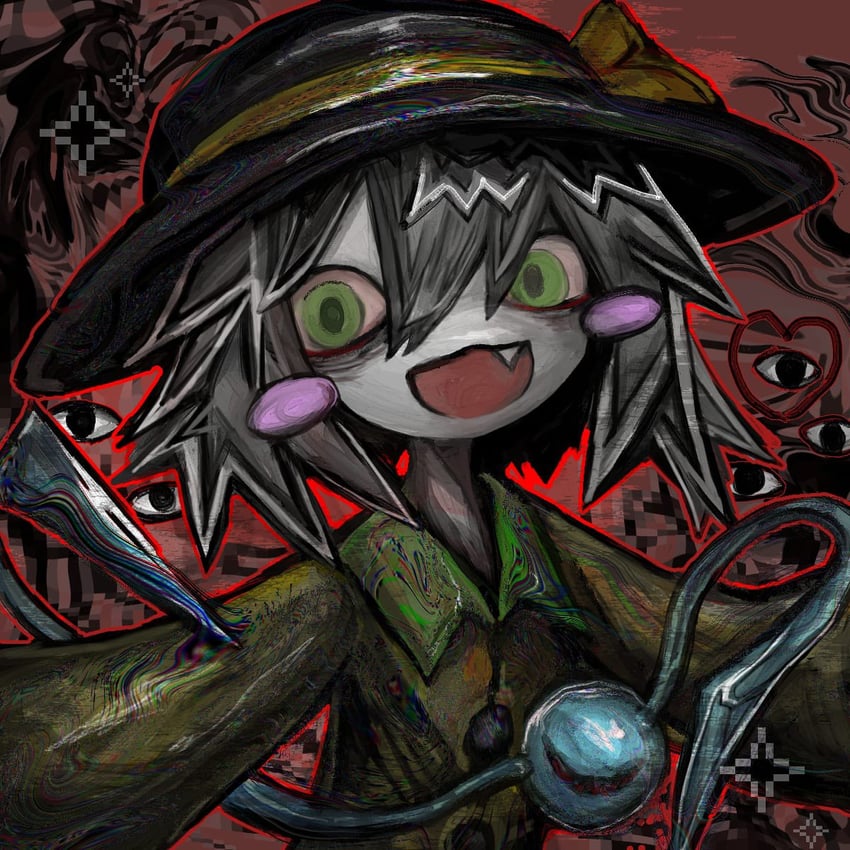 komeiji koishi (touhou and 1 more) drawn by kinutaku