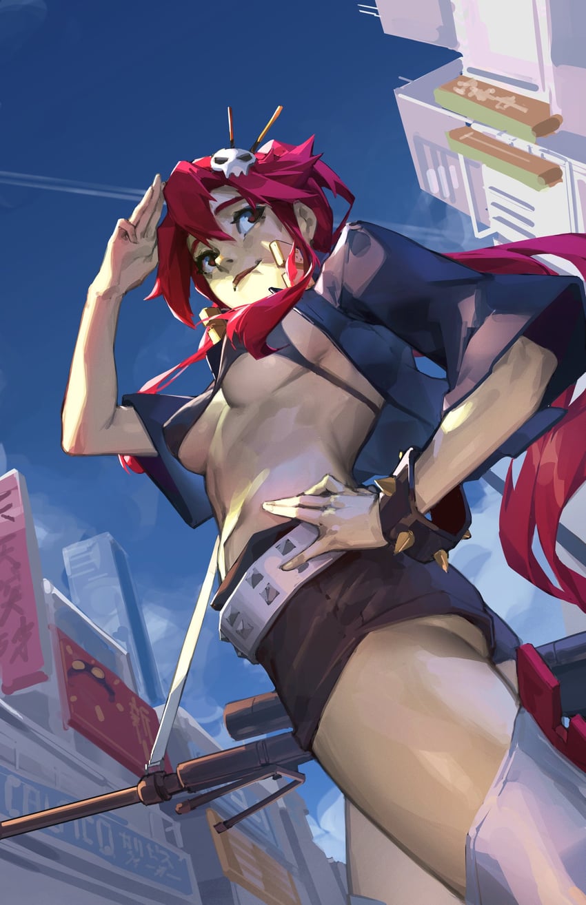 yoko littner (tengen toppa gurren lagann) drawn by kuno_(runkunochan)
