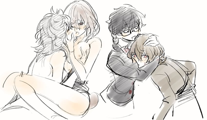 amamiya ren and akechi gorou (persona and 1 more) drawn by kill8566594