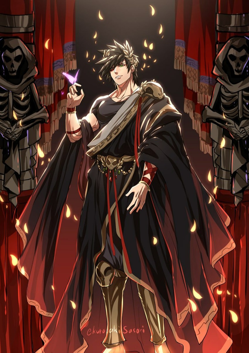 zagreus (hades and 1 more) drawn by kurosaki_sasori