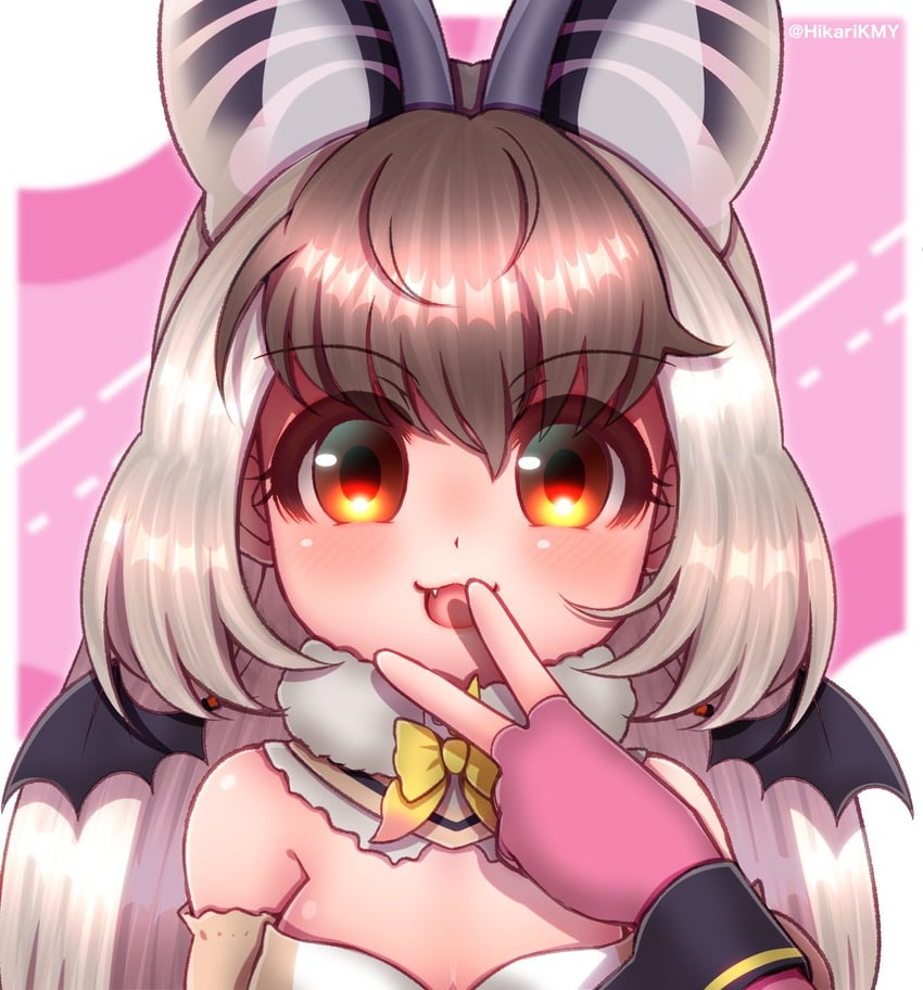 brown long-eared bat (kemono friends and 1 more) drawn by hikarikmy