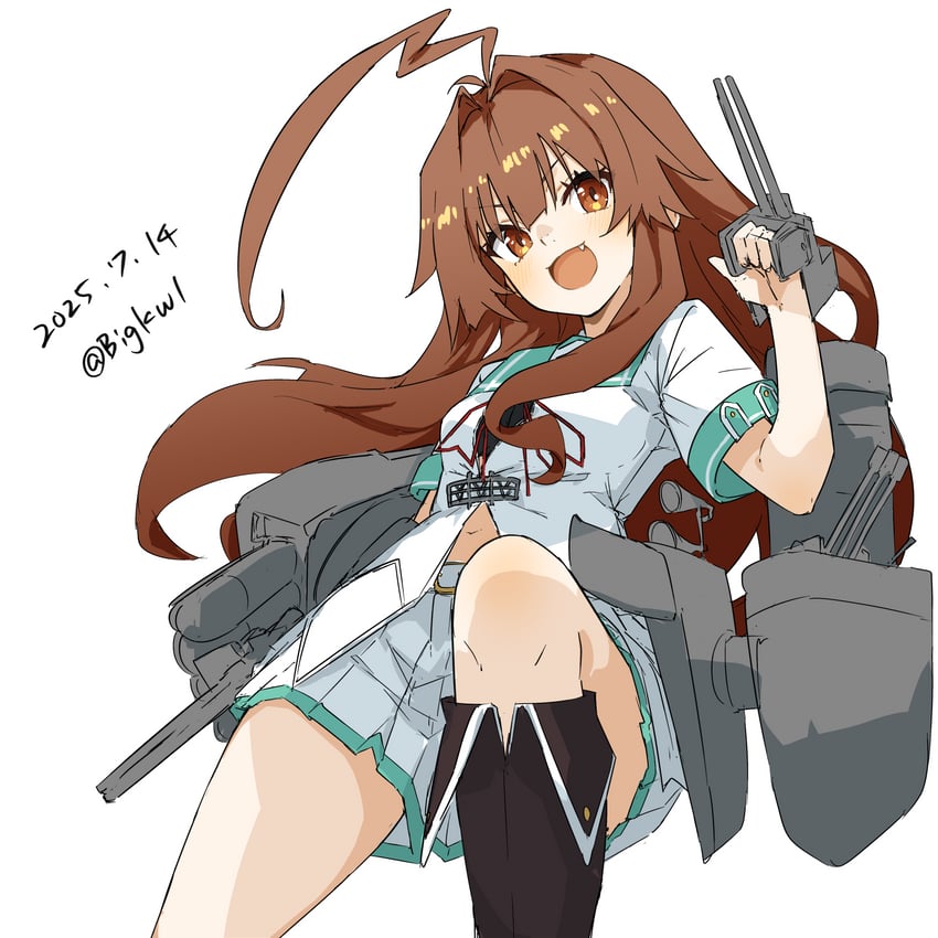 kuma and kuma kai ni (kantai collection) drawn by bigkwl