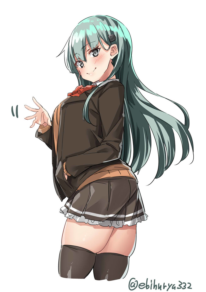 suzuya and suzuya kai ni (kantai collection) drawn by ebifurya
