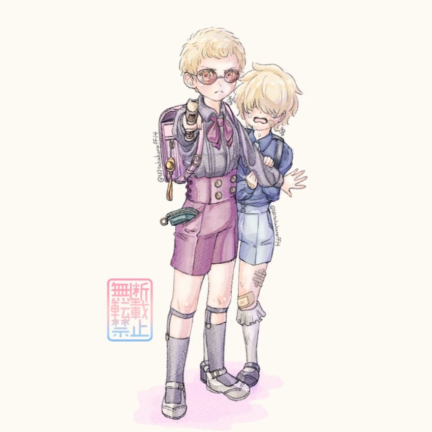 donquixote doflamingo and donquixote rocinante (one piece) drawn by notakakuraff14