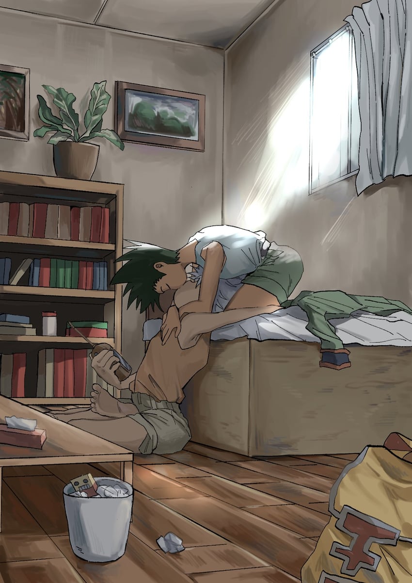 killua zoldyck and gon freecss (hunter x hunter) drawn by kasukasugom1