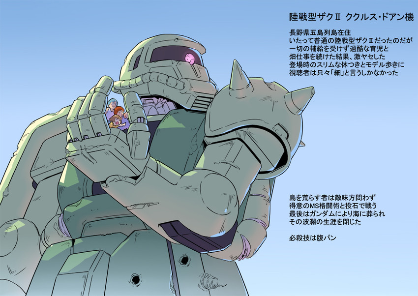 zaku ii (gundam and 1 more) drawn by xxzero