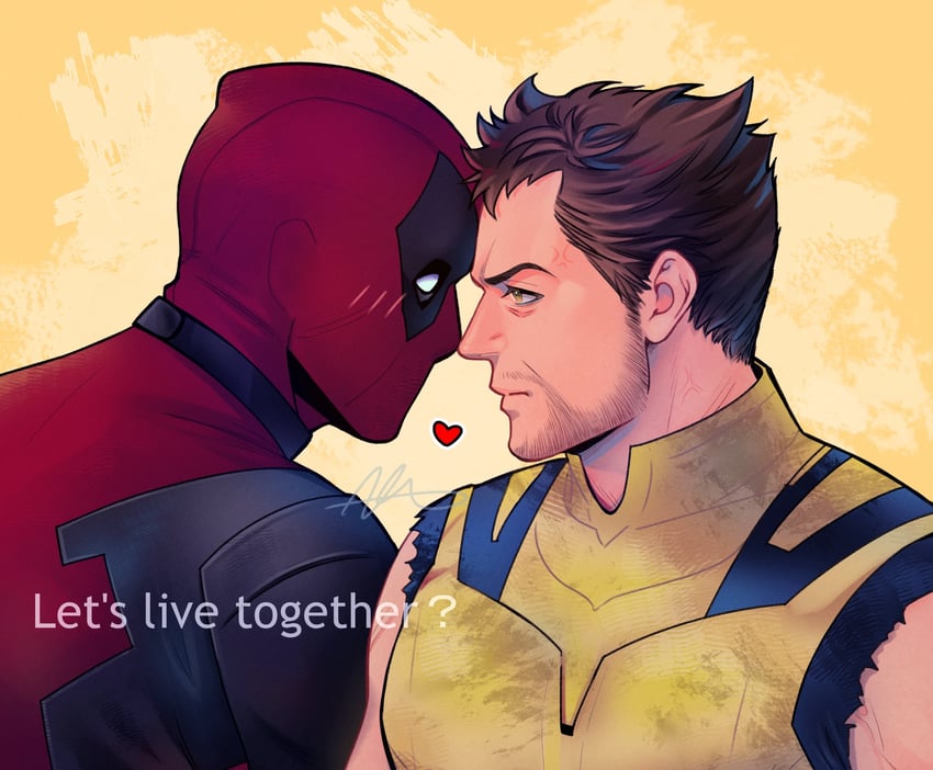 wolverine and deadpool (marvel and 4 more) drawn by sherlock7akane