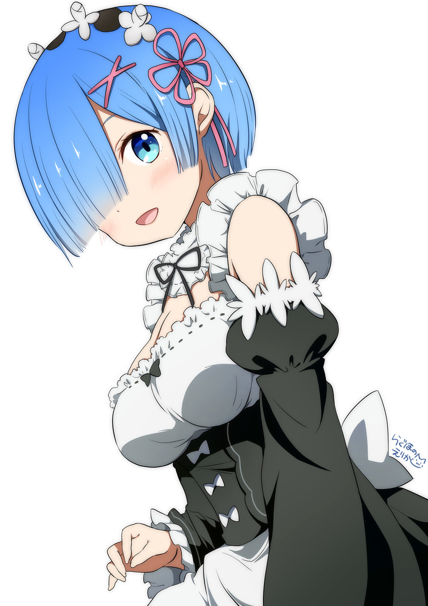 rem (re:zero kara hajimeru isekai seikatsu) drawn by ragho_no_erika