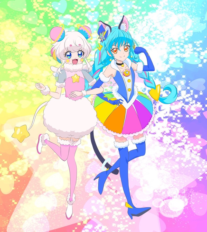 yuni, cure cosmo, and fuwa (precure and 1 more) drawn by arisugawa_arisu_(mainars)
