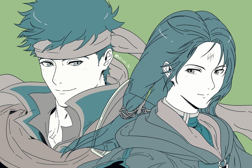 ike and soren (fire emblem and 1 more) drawn by shiran_ki