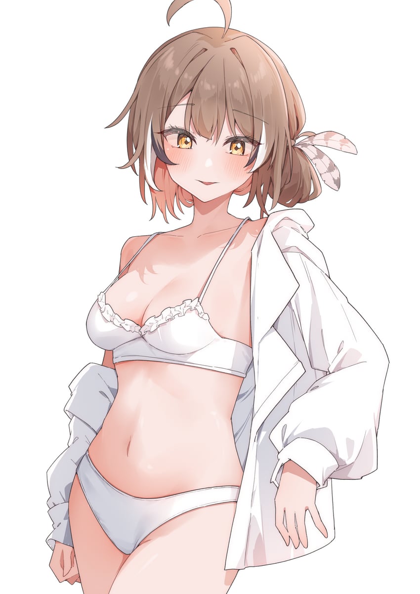 nanashi mumei (hololive and 1 more) drawn by airenif