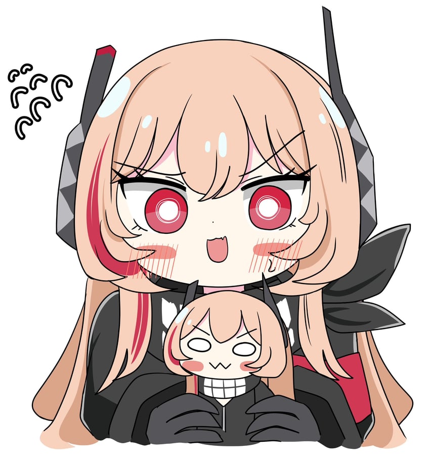 m4 sopmod ii and m4 sopmod ii jr (girls' frontline) drawn by senlong45