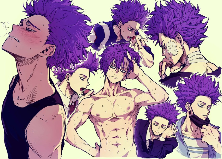 shinso hitoshi (boku no hero academia) drawn by denden_(dendenkiribaku)