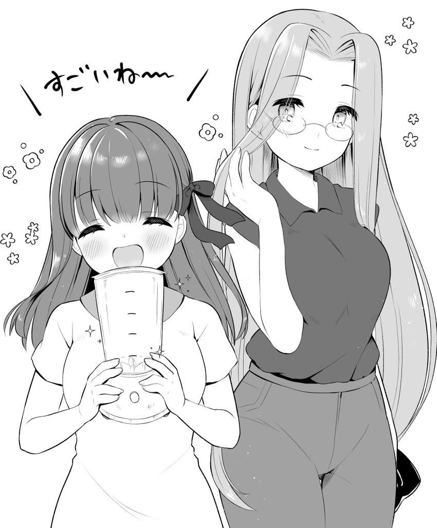matou sakura and medusa (fate and 1 more) drawn by aizawa85