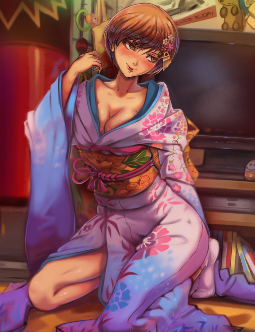 satonaka chie (persona and 1 more) drawn by toasty_scones