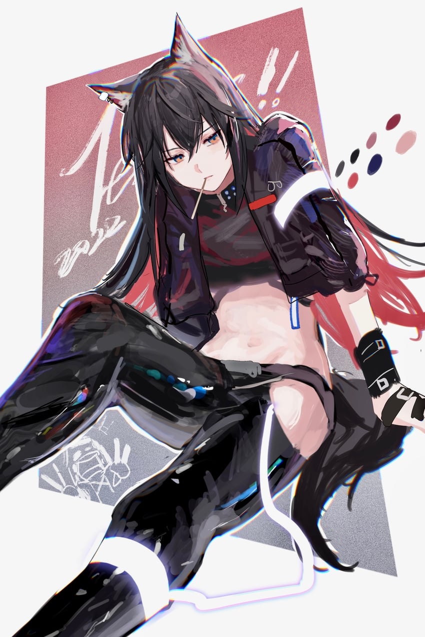texas (arknights and 1 more) drawn by zuo_daoxing