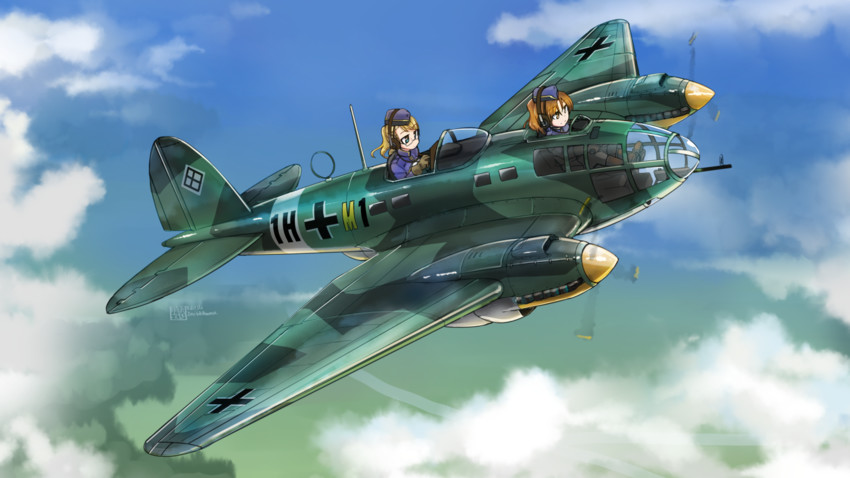 original and 1 more drawn by tokihama_jirou