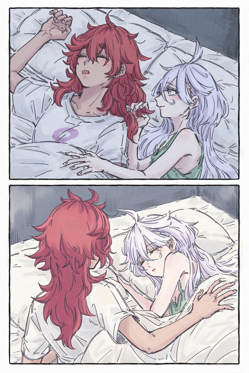suletta mercury and miorine rembran (gundam and 1 more) drawn by ichi27ichi