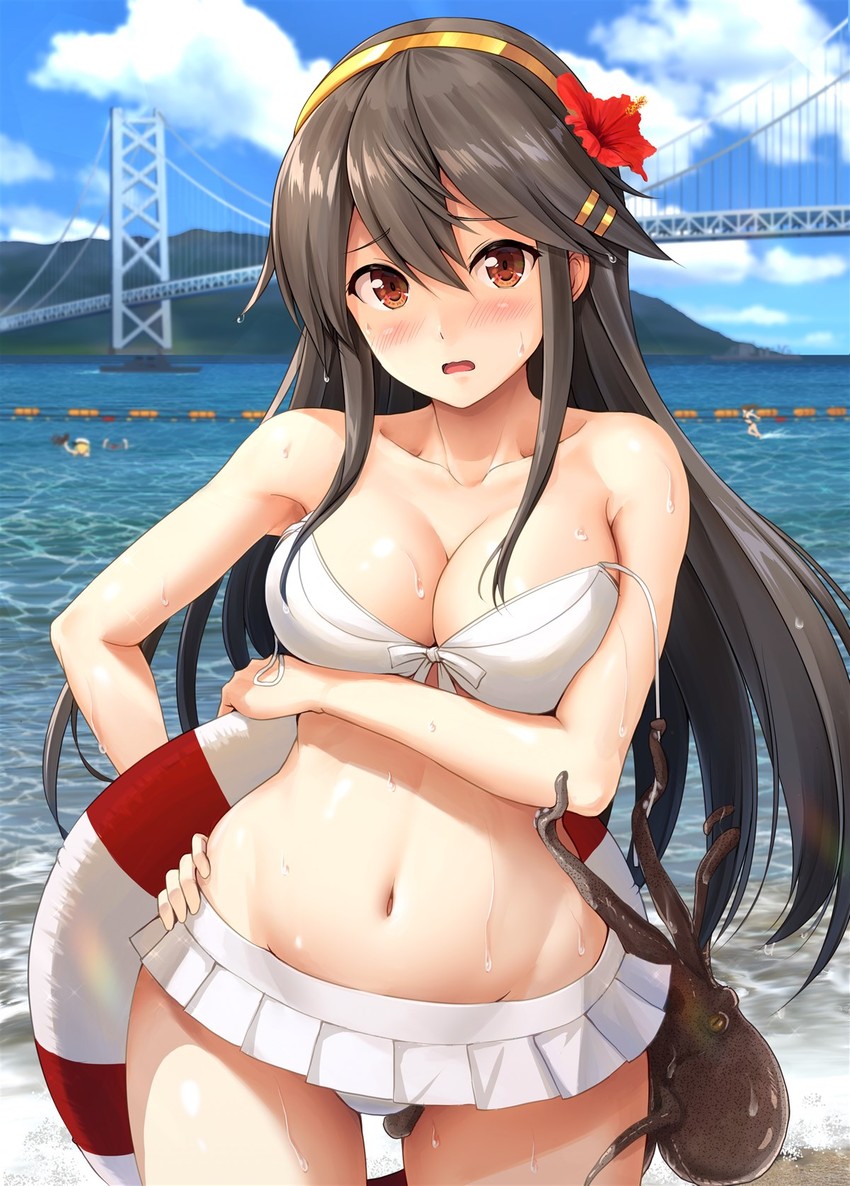 i-8 and haruna (kantai collection) drawn by ichikawa_feesu