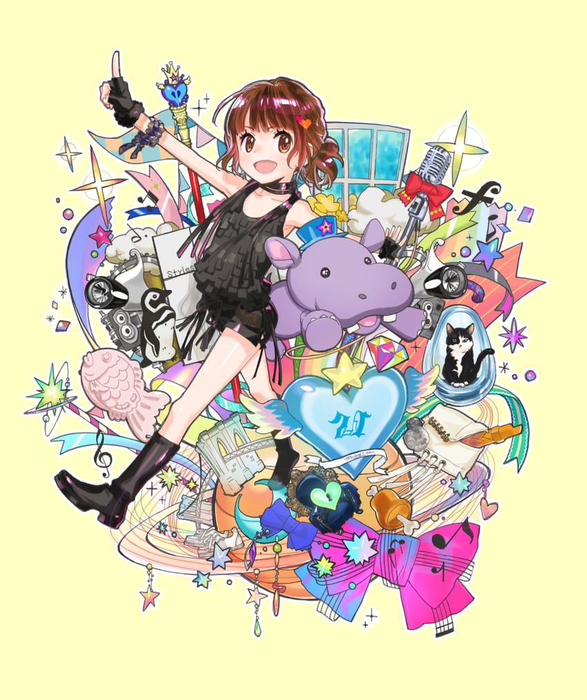 may'n (real life and 2 more) drawn by ebata_risa