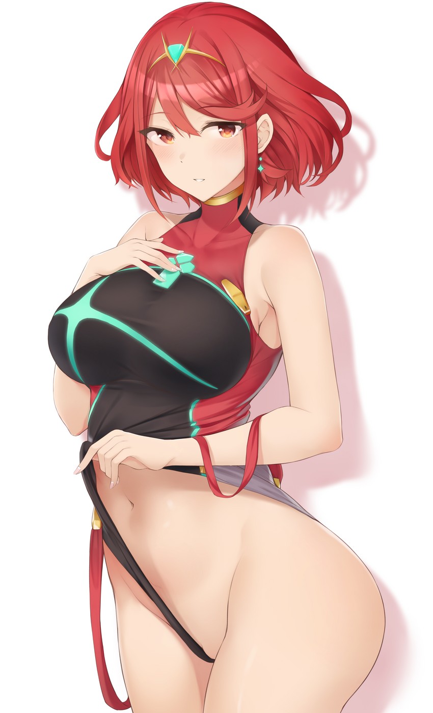 pyra (xenoblade chronicles and 1 more) drawn by tetora_(yumejihuka)