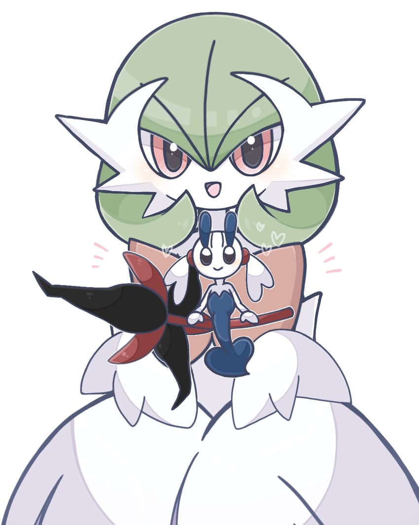gardevoir, mega gardevoir, and floette (pokemon) drawn by suzu_(pixiv_32232702)