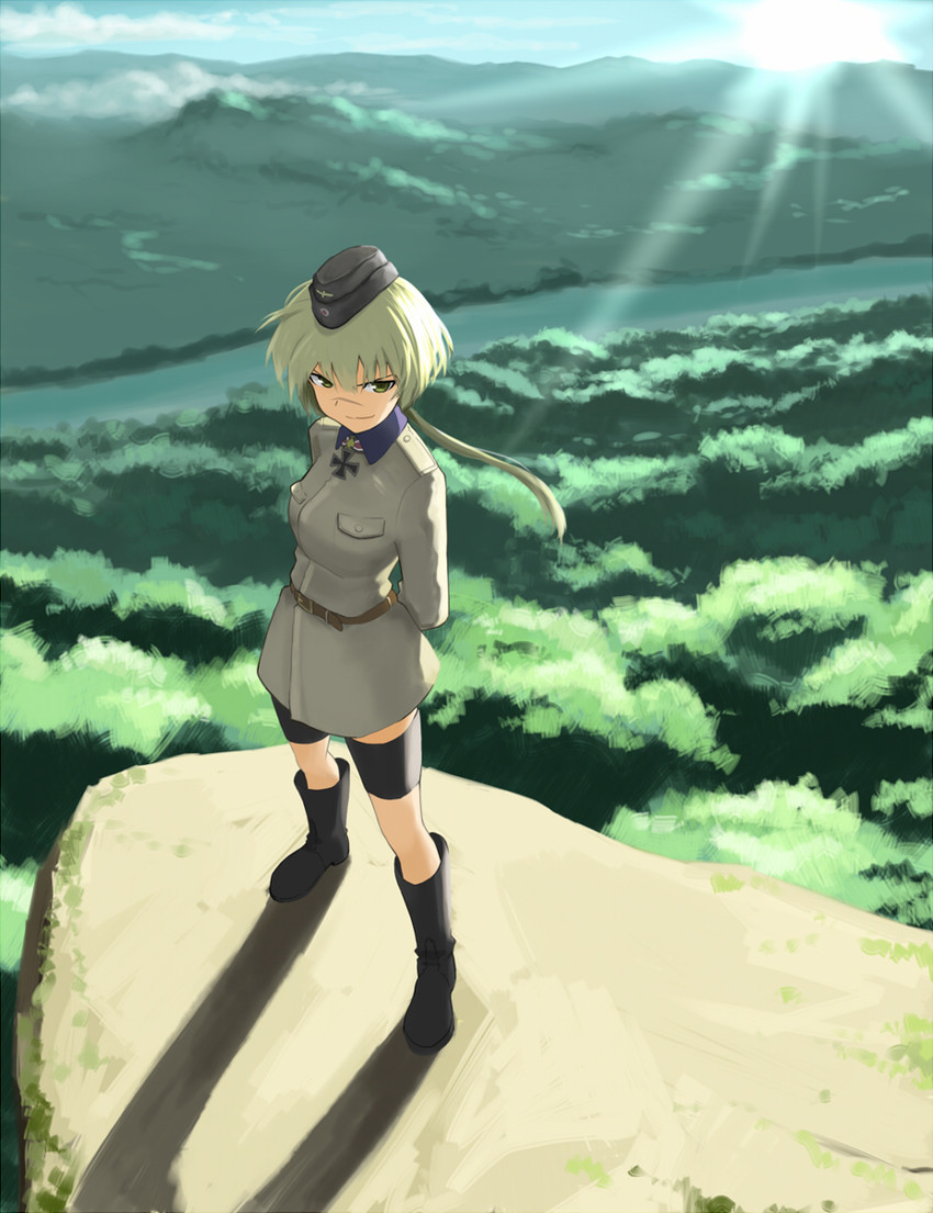 hanna rudel (world witches series and 1 more) drawn by shiratama_(hockey)