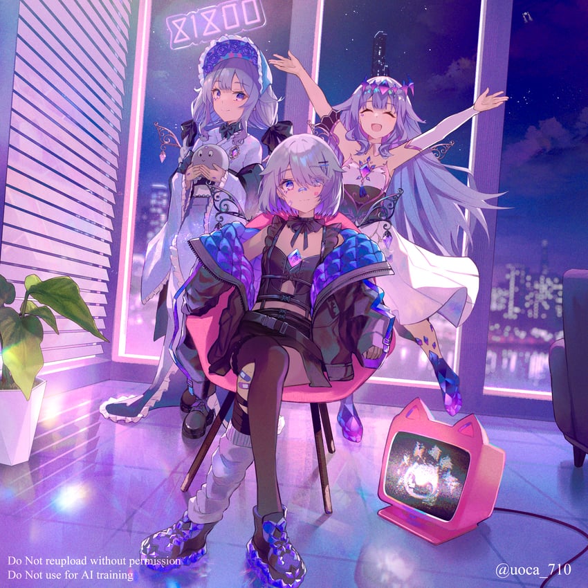 koseki bijou and pebble (hololive and 1 more) drawn by uoca