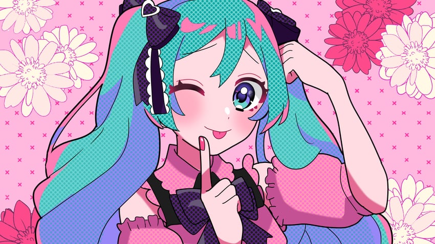 hatsune miku and nakamura chizuru (vocaloid and 1 more) drawn by sugarmonaka