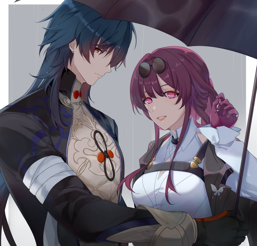 kafka and blade (honkai and 1 more) drawn by dtsdqsv8d9tn8g6