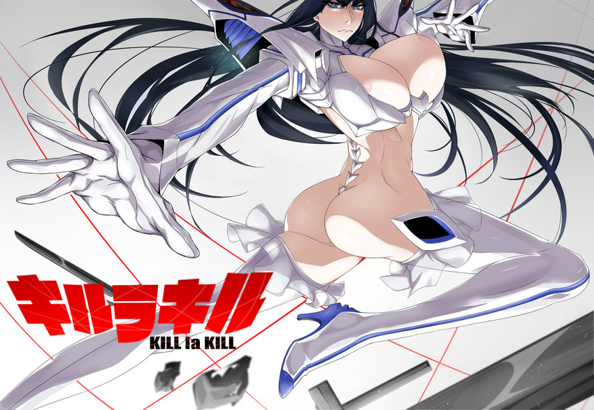 kiryuuin satsuki and junketsu (kill la kill) drawn by shoujo_donburi