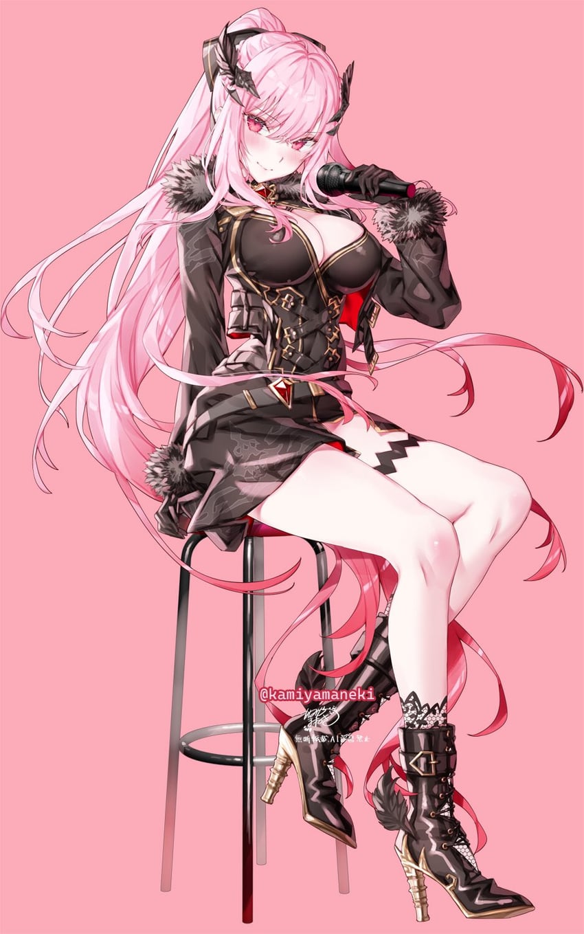 mori calliope (hololive and 1 more) drawn by kamiya_maneki