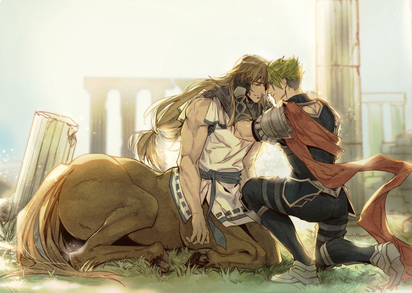 achilles and chiron (fate and 2 more) drawn by hermithessa