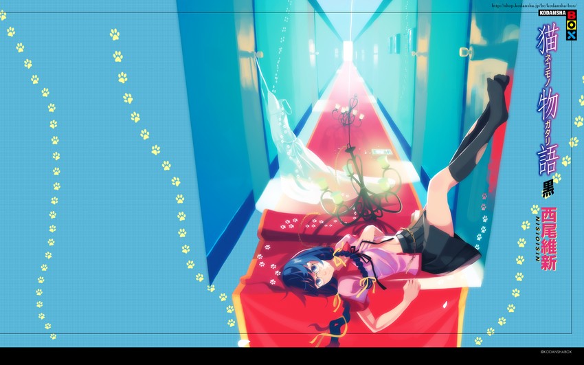 hanekawa tsubasa (monogatari and 2 more) drawn by vofan