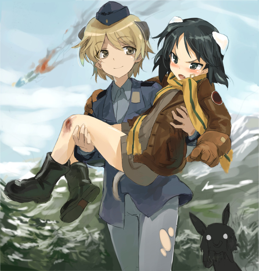 nikka edvardine katajainen, kanno naoe, waltrud krupinski, and shimohara sadako (world witches series and 1 more) drawn by hinokore