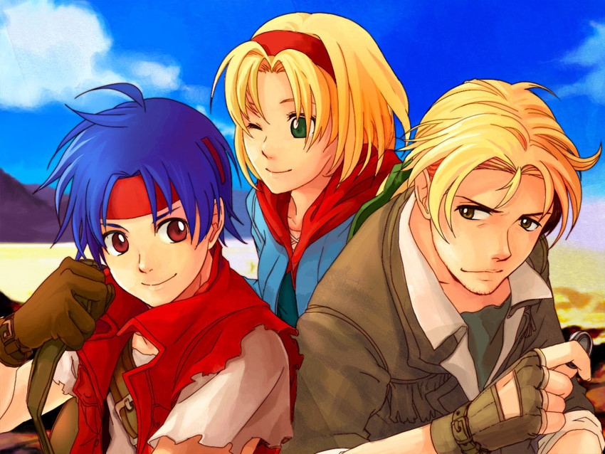 cecilia lynne adelhyde, rody roughnight, and jack van burace (wild arms and 1 more)