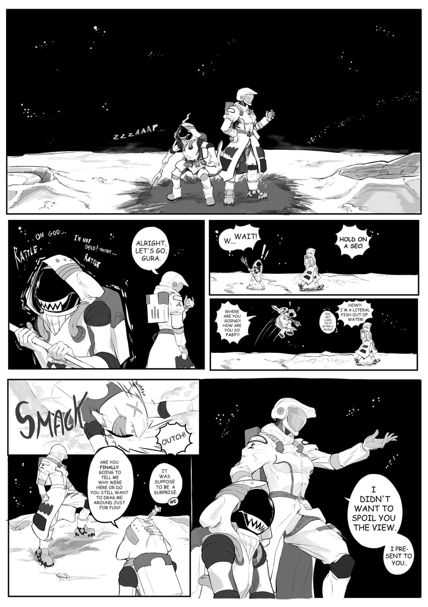 gawr gura and watson amelia (hololive and 1 more) drawn by drawinik