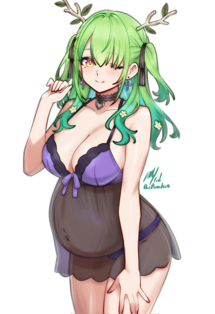 ceres fauna (hololive and 1 more) drawn by rotomdocs