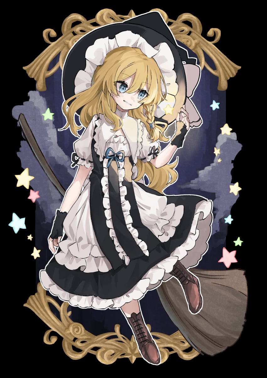 kirisame marisa (touhou and 1 more) drawn by chu_(yuzumeno)
