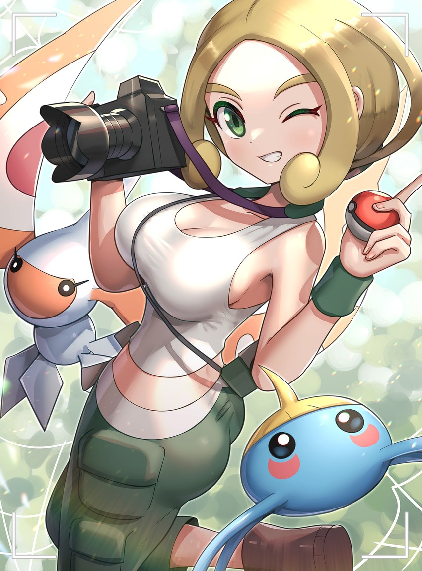 viola, masquerain, and surskit (pokemon and 1 more) drawn by gonzarez