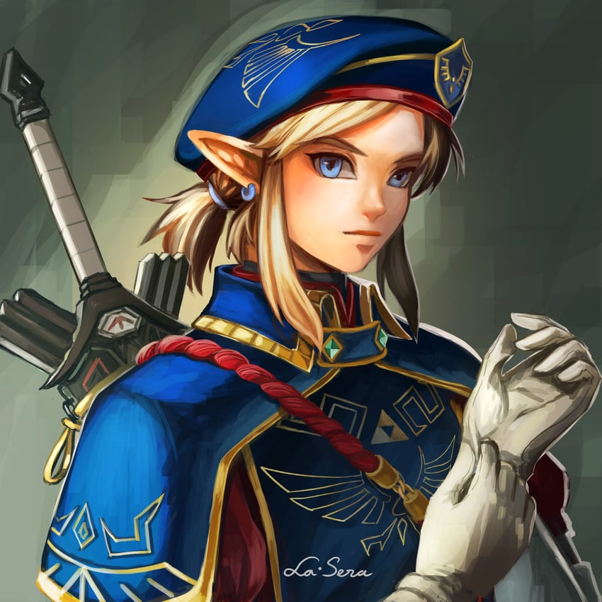 link (the legend of zelda and 1 more) drawn by la-sera
